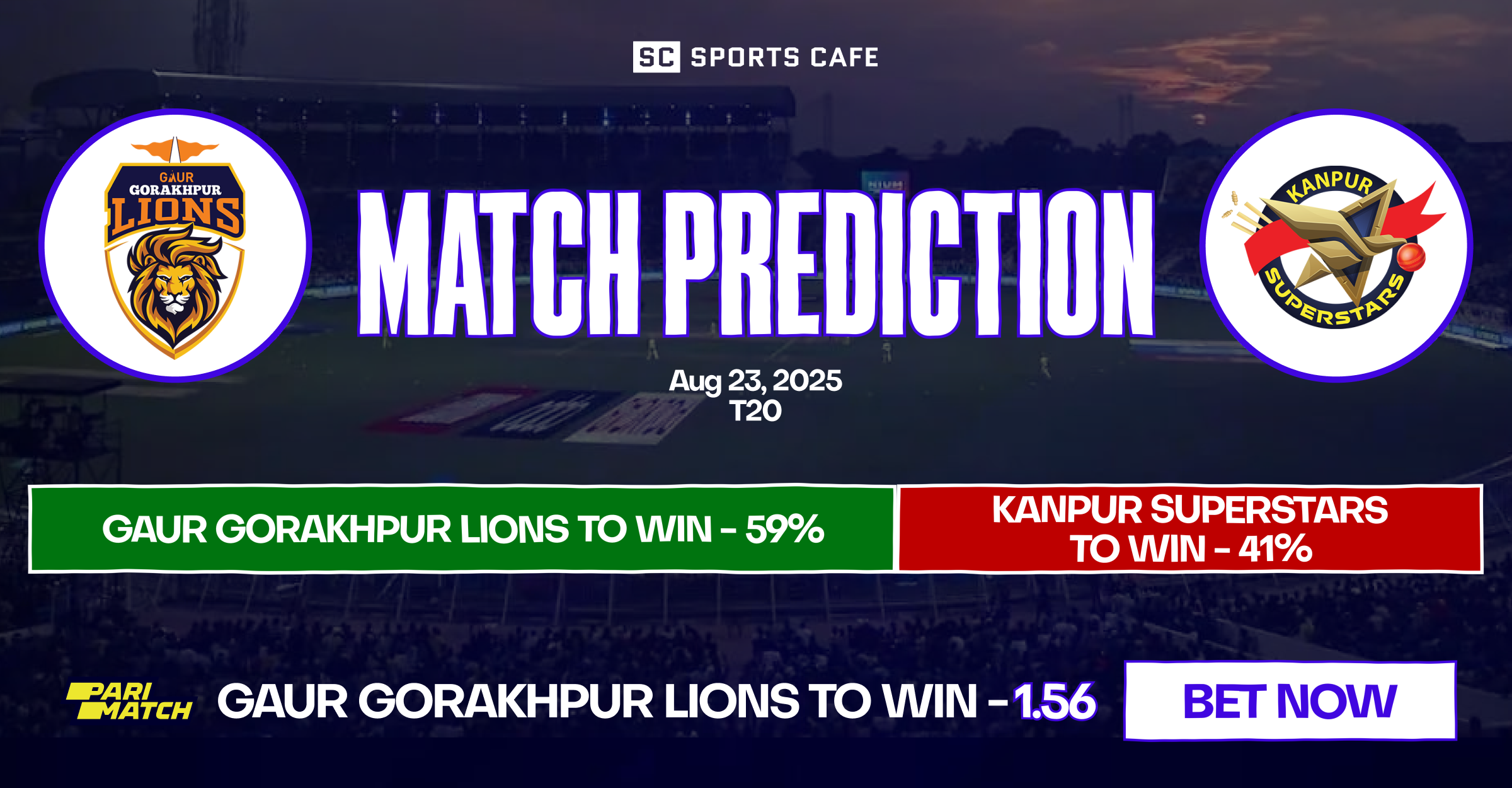 Gaur Gorakhpur Lions vs Kanpur Superstars